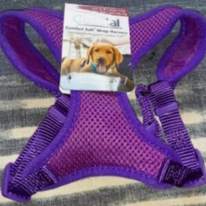 New Coastal Comfort two-tone purple Soft Wrap dog Harness XS